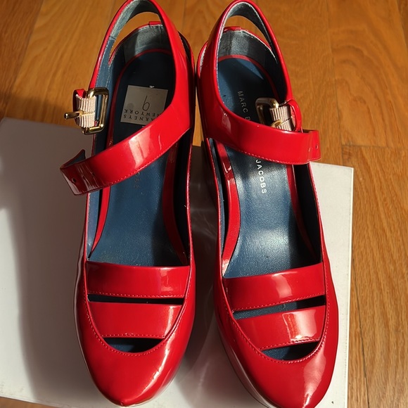 Red MARC BY MARC JACOBS SHOES SZ39 - Picture 2 of 8